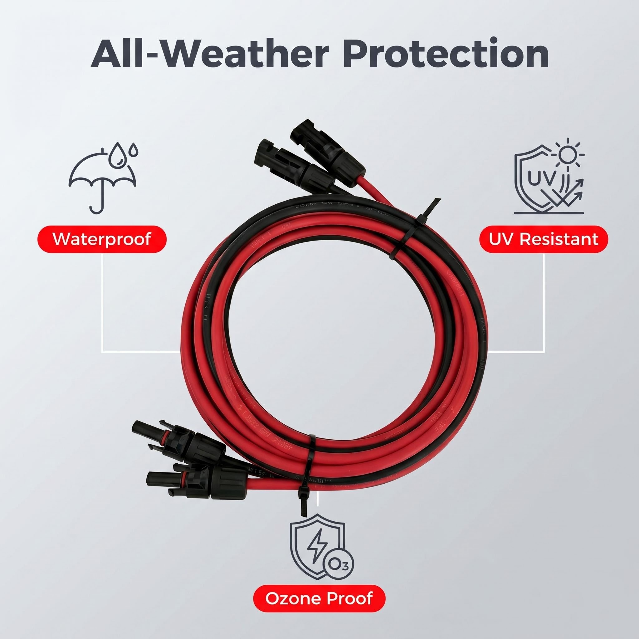 5M 10M 6MM2 Solar Cable 10AWG  - Solar Panel Monocrystalline ulasan dan harga