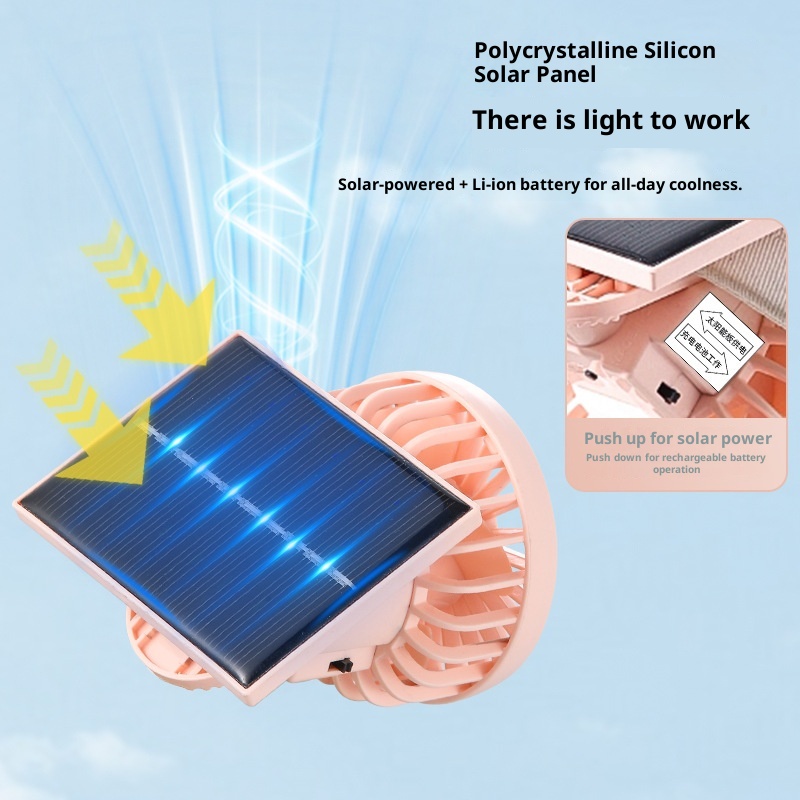 Solar Powered Clip On Fan USB  - Renewable Energy Fan ulasan dan harga