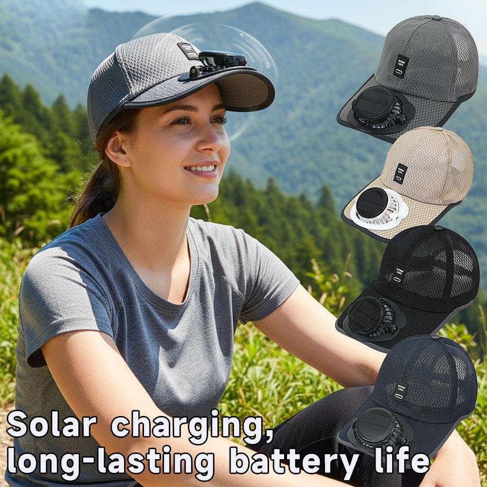 Solar Fan Hat USB Rechargeable - Renewable Energy Fan ulasan dan harga