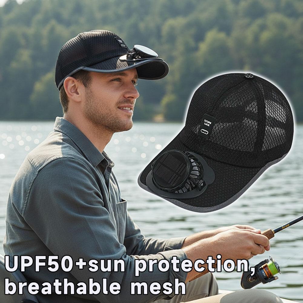 Solar Fan Hat USB Rechargeable - Renewable Energy Fan ulasan dan harga
