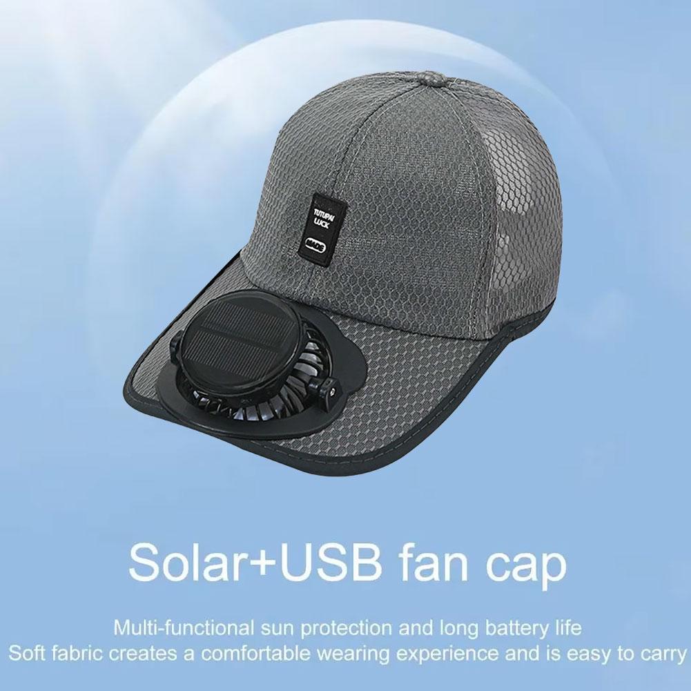 Solar Fan Hat USB Rechargeable - Renewable Energy Fan ulasan dan harga