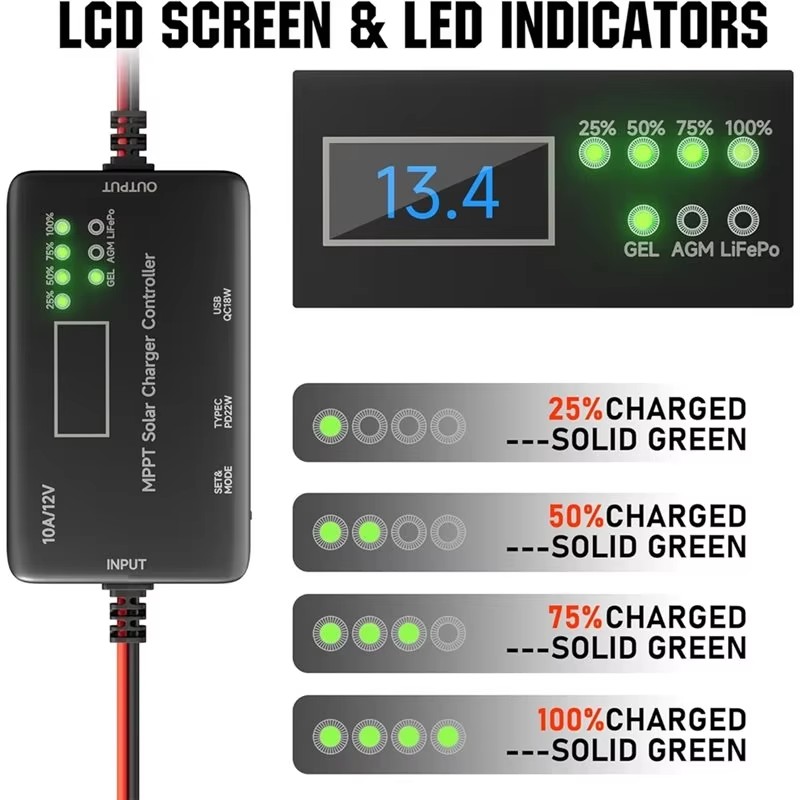 MPPT Solar Charge Controller 1 - Solar Panel Monocrystalline ulasan dan harga