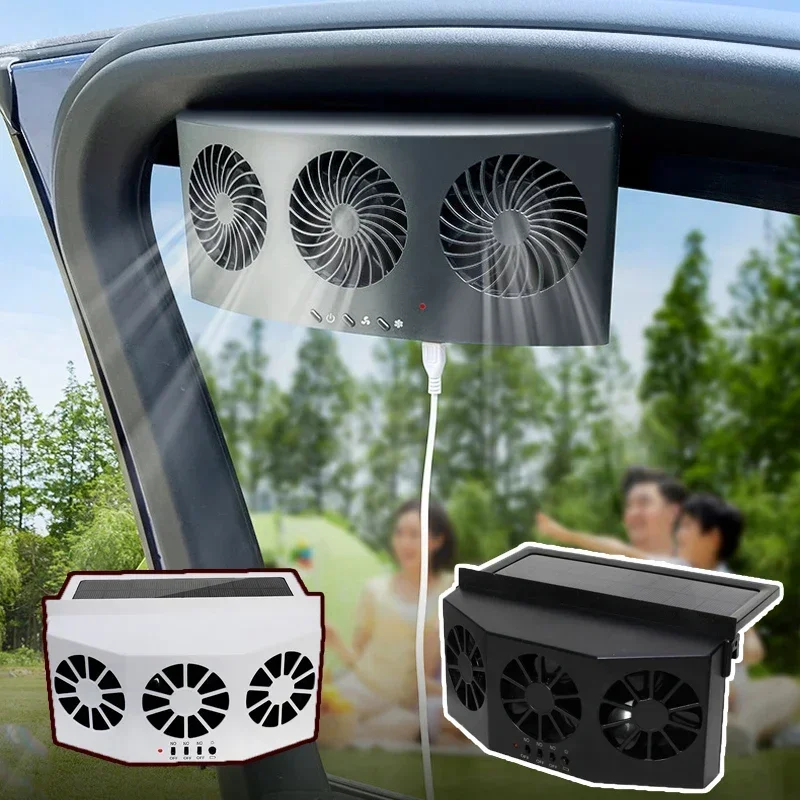USB Solar Rechargeable Car Exh - Renewable Energy Fan ulasan dan harga