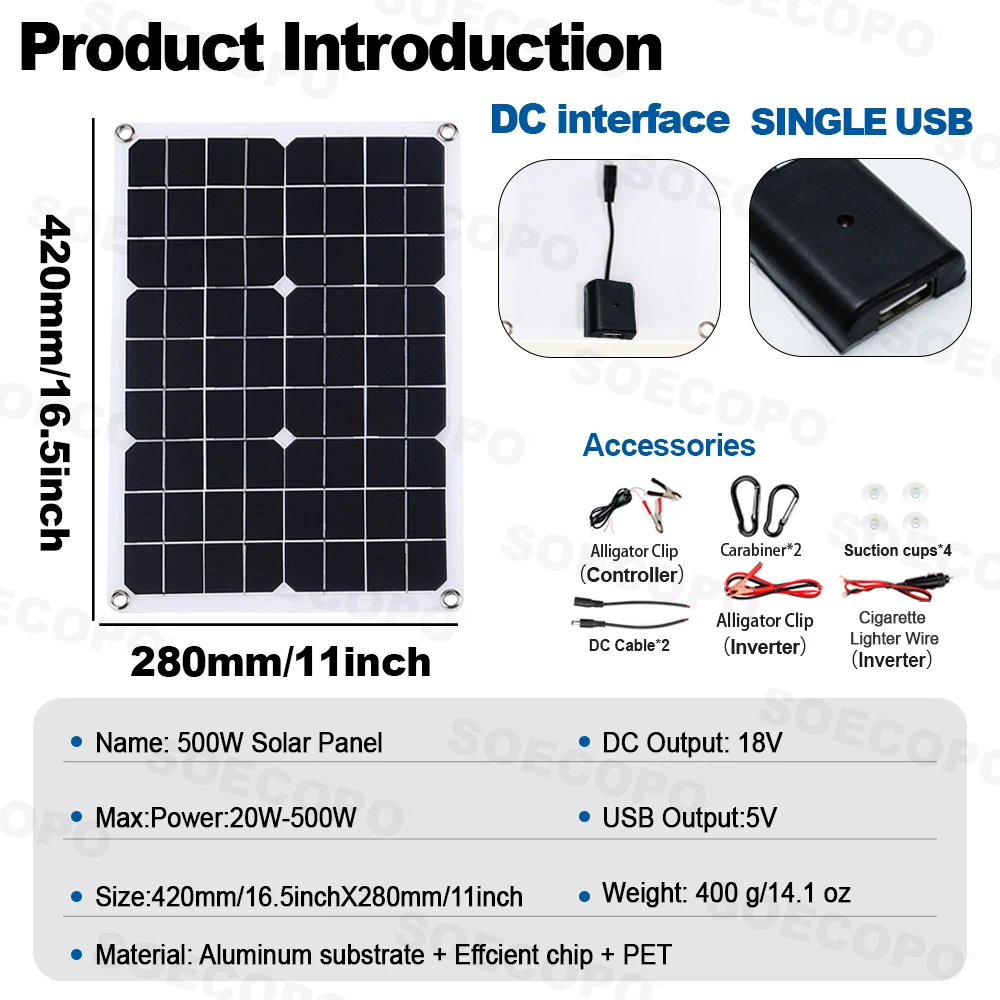 10000W Solar Generator Kit 500 - Solar Panel Monocrystalline ulasan dan harga