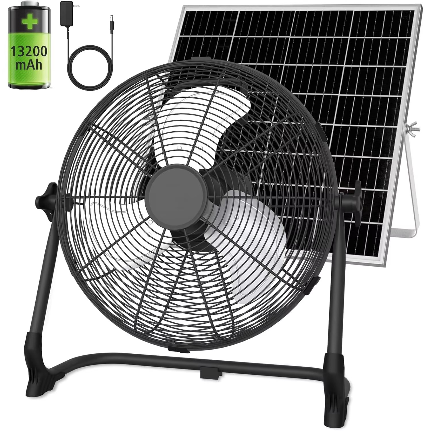 12inch Portable Solar Floor Fa - Renewable Energy Fan ulasan dan harga